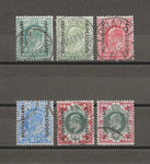 BECHUANALAND 1904/13 SG 66/71 USED Cat £328