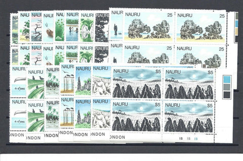 NAURU 1978/79 SG 174/90 MNH Cat £60