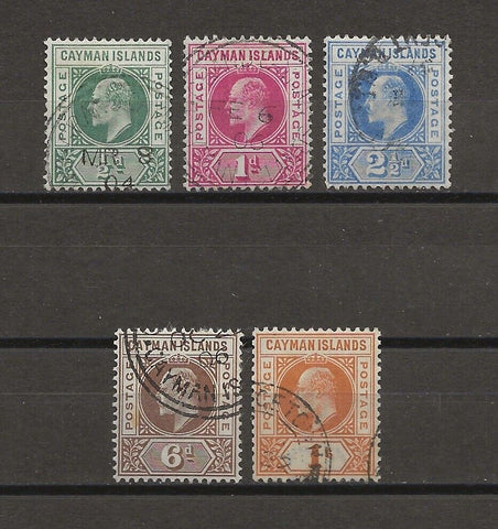 CAYMAN ISLANDS 1902/03 SG 3/7 USED Cat £225