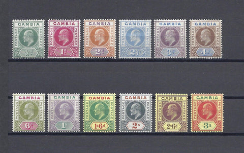 GAMBIA 1902/05 SG 45/56 MINT Cat £250