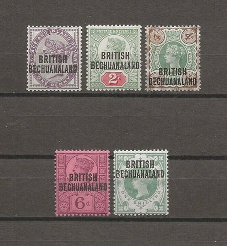 BECHUANALAND 1891/1904 SG 33/7 MNH Cat £50