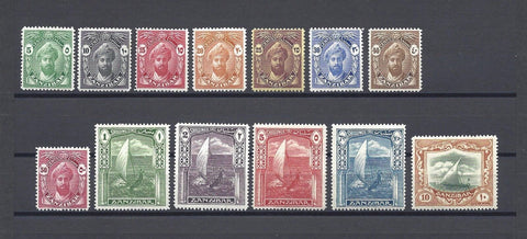 ZANZIBAR 1936 SG 310/22 MINT Cat £120