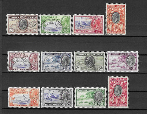 CAYMAN ISLANDS 1935 SG 96/107 USED Cat £200