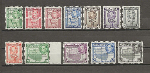 SOMALILAND 1938 SG 93/104 MNH Cat £150