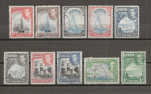 BERMUDA 1938/52 SG 110/15 USED Cat £30