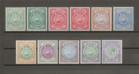 ANTIGUA 1908/17 SG 41/51 MINT Cat £285