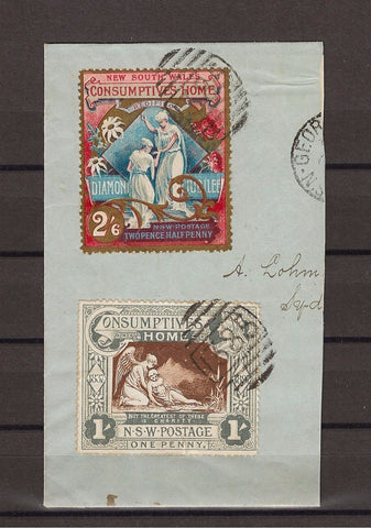 AUSTRALIA/NEW SOUTH WALES 1897 SG 280/1 USED Cat £275