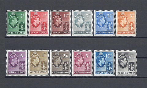 BRITISH VIRGIN ISLANDS 1938/47 SG 110a/21 MNH Cat £75