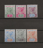 SEYCHELLES 1890/92 SG 9/14 MINT Cat £85