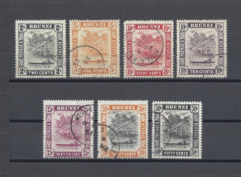 BRUNEI 1947/51 SG 79/92 USED Cat £115