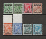 MOROCCO AGENCIES/SPANISH CURRENCY 1914/26 SG 128/35 MNH Cat £40