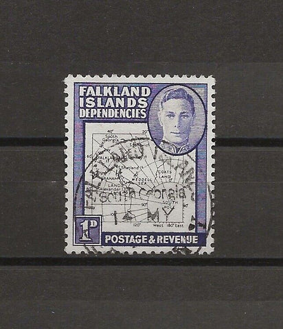 FALKLAND ISLANDS/FALKLAND ISLANDS DEPENDENCIES 1946 SG G10a USED Cat £65