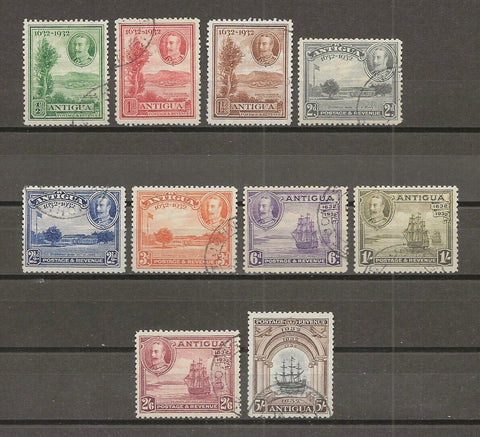 ANTIGUA 1932 SG 81/90 USED Cat £325