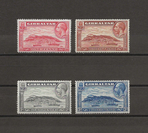 GIBRALTAR 1931/33 SG 110/13 MNH Cat £26