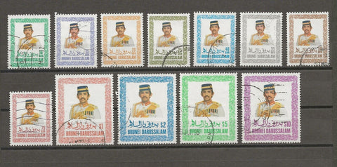 BRUNEI 1985/86 SG 371/82 USED Cat £18