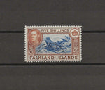 FALKLAND ISLANDS 1938/50 SG 161d USED Cat £500. CERT