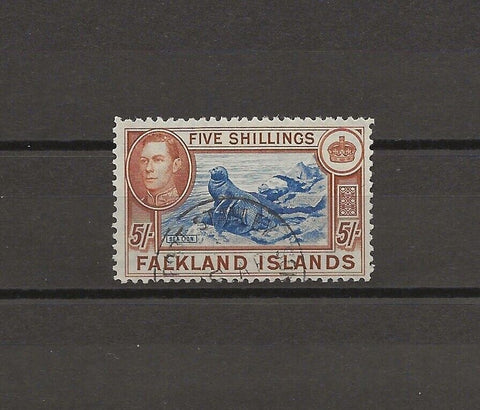 FALKLAND ISLANDS 1938/50 SG 161d USED Cat £500. CERT