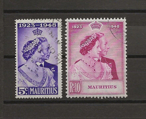 MAURITIUS 1948 SG 270/1 USED Cat £42.10