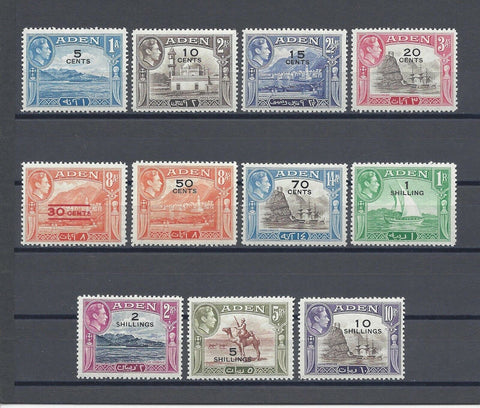 ADEN 1951 SG 36/46 MNH Cat £85