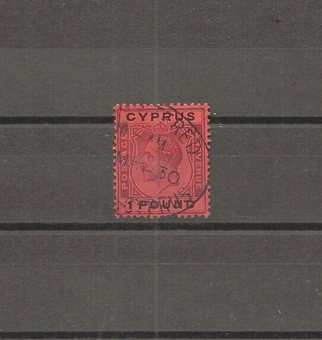 CYPRUS 1924/28 SG 102 USED Cat £850. CERT