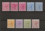 BAHAMAS 1884/90 SG 47/57 MINT Cat £490