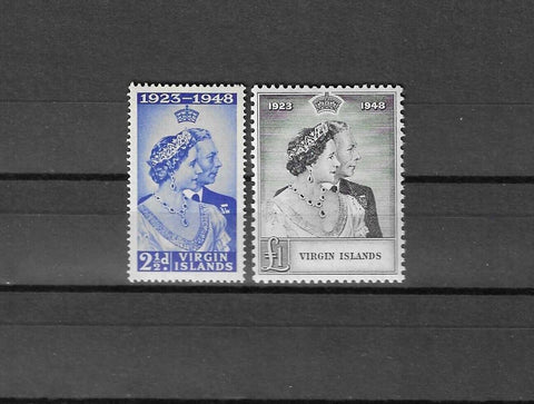 BRITISH VIRGIN ISLANDS 1948 SG 124/25 MNH Cat £16.25