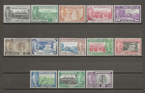 MONTSERRAT 1951 SG 123/35 USED Cat £75