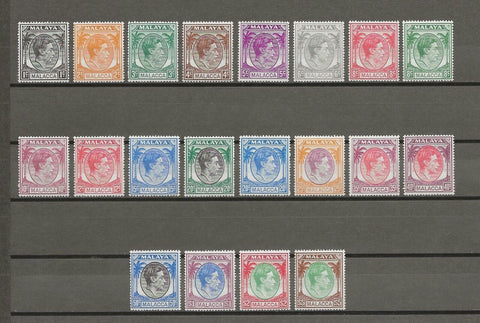 MALAYA/MALACCA 1949/52 SG 3/17 MNH Cat £150