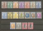 MALTA 1922/26 SG 123/40 + 139 MINT Cat £400