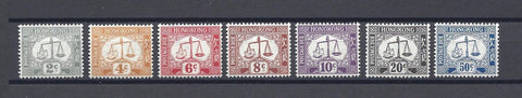 HONG KONG 1938/63 SG D6a/12 MINT Cat £95