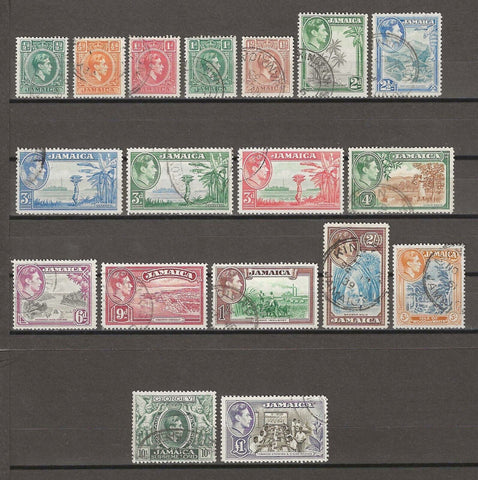 JAMAICA 1938/52 SG 121/33a USED Cat £50