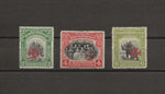 NORTH BORNEO 1916 SG 190a, 192a,194a MINT Cat £582