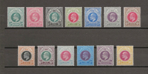 SOUTH AFRICA/NATAL 1902/3 SG 127/39 MINT Cat £225