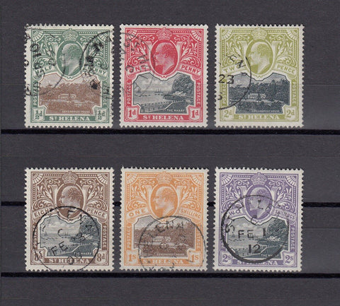 ST HELENA 1903 SG 55/60 USED Cat £160