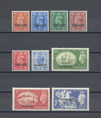 MOROCCO AGENCIES/TANGIER 1950/51 SG 280/88 MNH Cat £60