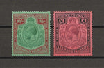 LEEWARD ISLANDS 1921/32 SG 79/80 MNH Cat £305