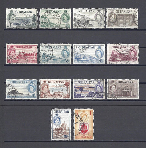 GIBRALTAR 1953/59 SG 145/58 USED Cat £120