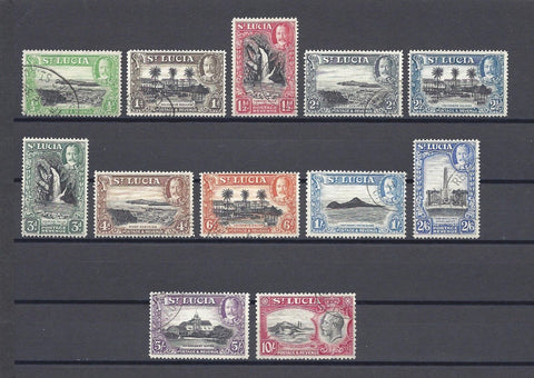 ST LUCIA 1936 SG 113/24 USED Cat £130