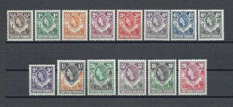 NORTHERN RHODESIA 1953 SG 61/74 MNH Cat £95