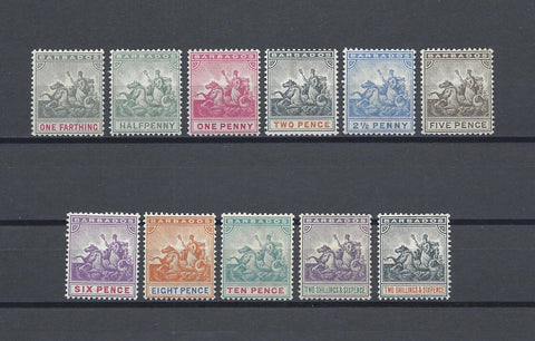 BARBADOS 1892/1903 SG 105/15 MINT Cat £250