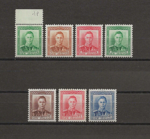 NEW ZEALAND 1938/44 SG 603/9 MNH Cat £32