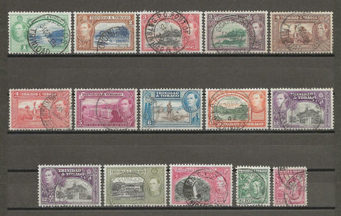 TRINIDAD & TOBAGO 1938/44 SG 246/56 USED Cat £60+