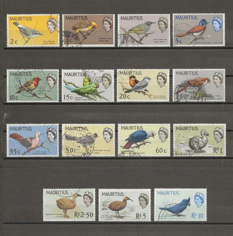 MAURITIUS 1965 SG 317/31 USED Cat £60