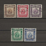 NORTH BORNEO 1939 SG D85/89 USED Cat £1000