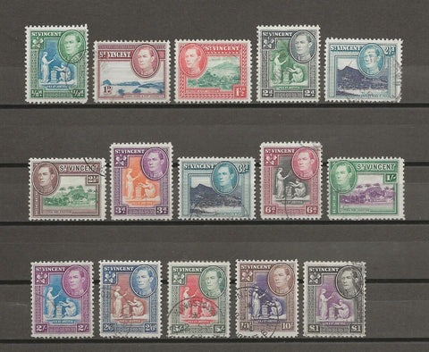 ST VINCENT 1938/47 SG 149/59 USED Cat £32