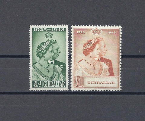 GIBRALTAR 1948 SG 134/135 MNH Cat £61.50