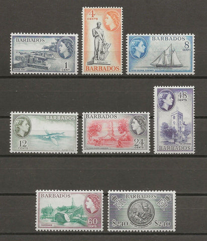 BARBADOS 1964/5 SG 312/19 MNH Cat £19