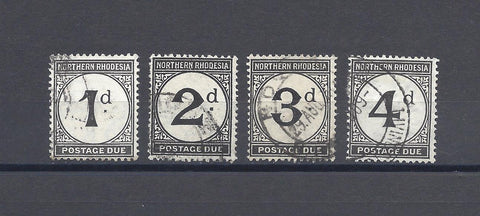 NORTHERN RHODESIA 1929/52 SG D1/4 USED Cat £70