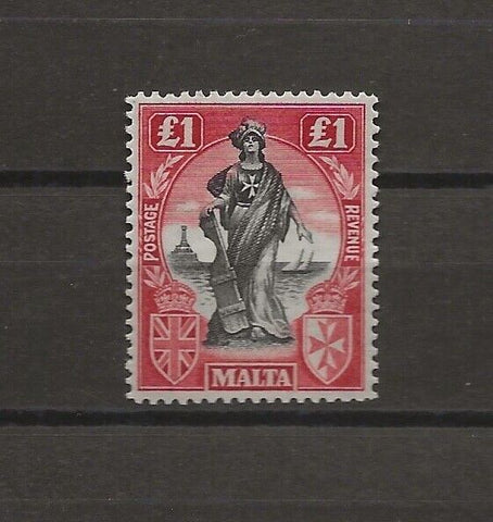 MALTA 1922/26 SG 140 MINT Cat £110