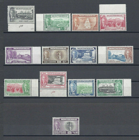 MONTSERRAT 1951 SG 123/35 MNH Cat £75